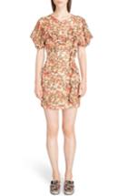 Women's Isabel Marant Floral Print Ruffle Dress Us / 36 Fr - Red