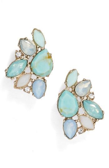 Women's Marchesa Paradise Cluster Button Stud Earrings