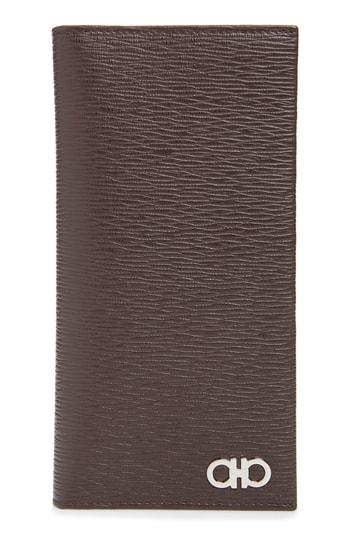Men's Salvatore Ferragamo Revival Breast Pocket Wallet - Brown