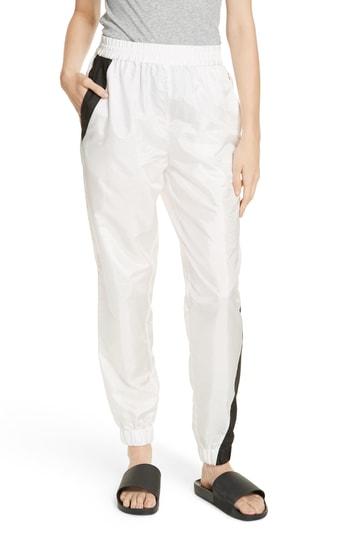 Women's Tibi Contrast Detail Joggers - White