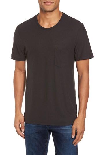 Men's James Perse Cotton & Linen Pocket T-shirt (xs) - Grey