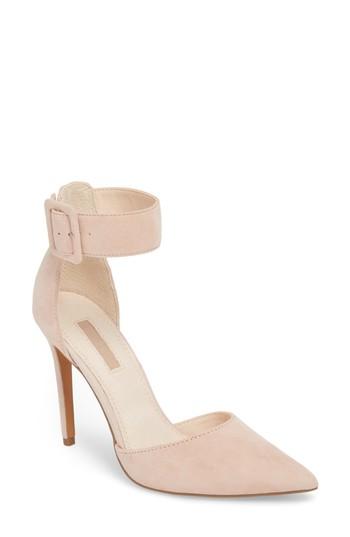 Women's Topshop Grace Ankle Strap Pump .5us / 36eu W - Beige