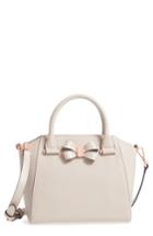 Ted Baker London Charmea Bow Small Leather Tote - Beige