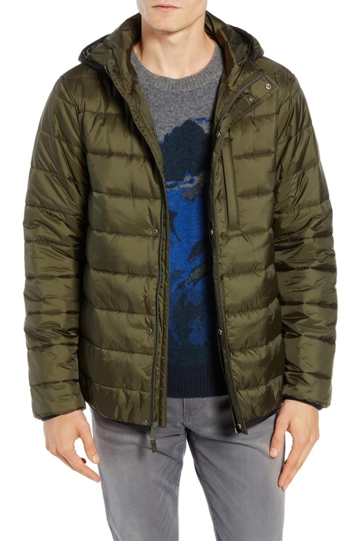 Men's Bonobos The Quilted Puffer Jacket - Green
