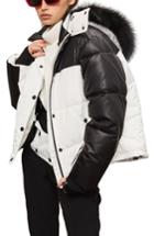 Women's Topshop Sno Siren Ski Puffer Jacket Us (fits Like 0-2) - White