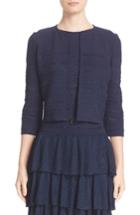 Women's St. John Collection Embossed Island Knit Cardigan