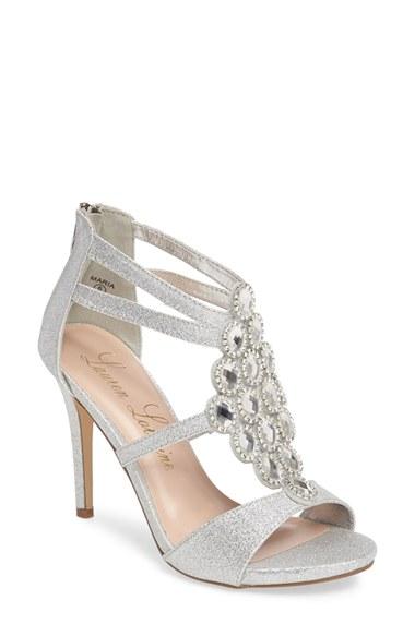 Women's Lauren Lorraine Crystal Embellished Strappy Sandal