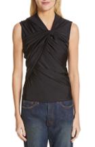 Women's Balenciaga Pleated Tank Top Us / 38 Fr - Black