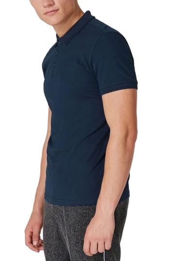 Men's Topman Muscle Fit Polo - Blue