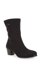 Women's Ara 'fairfax' Waterproof Gore-tex Block Heel Boot M - Black