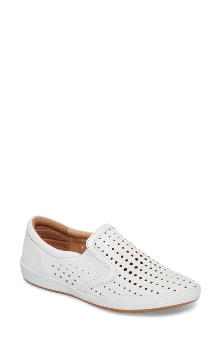 Women's Comfortiva Lyra Perforated Slip-on Sneaker .5 M - White