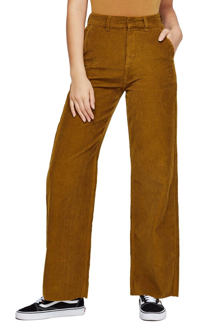 Women's Bdg Urban Outfitters Corduroy Wide Leg Pants - Yellow