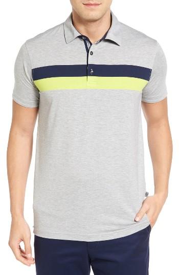 Men's Bobby Jones Ace Chest Stripe Jersey Golf Polo