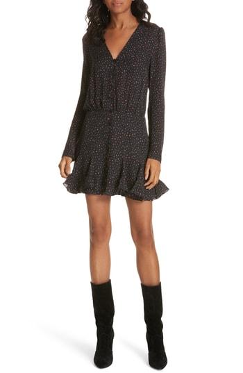 Women's Veronica Beard Riggins Silk Dress - Burgundy