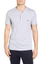 Men's Lacoste Henley T-shirt (m) - Grey