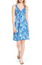Women's Tommy Bahama Boardwalk Blooms A-line Dress - Blue