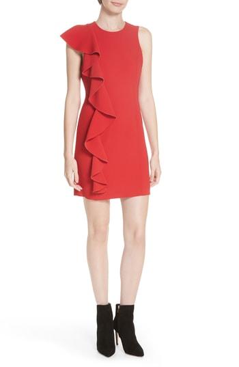 Women's Cinq A Sept Kimberlin Ruffle Dress - Red