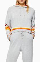 Women's Topshop Stripe Hooded Sweater