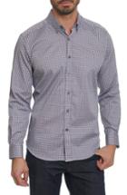 Men's Robert Graham Mitch Tailored Fit Paisley Sport Shirt, Size - Black