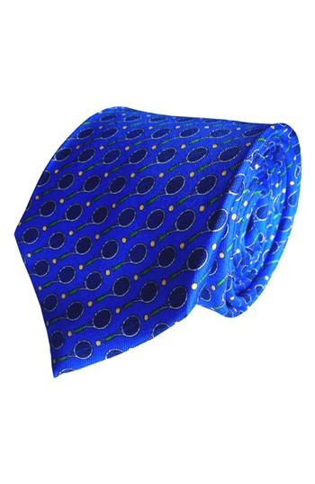 Men's Lazyjack Press At Your Service Silk Tie, Size - Blue