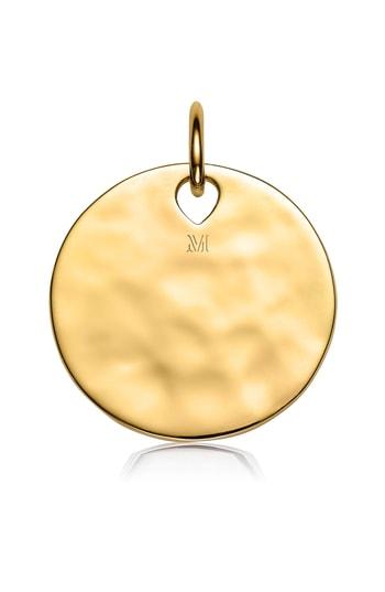 Women's Monica Vinader Engravable Havana Round Pendant