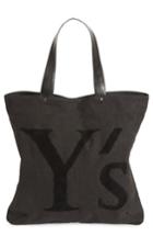 Ys By Yohji Yamamoto Embroidered Canvas Tote Bag -
