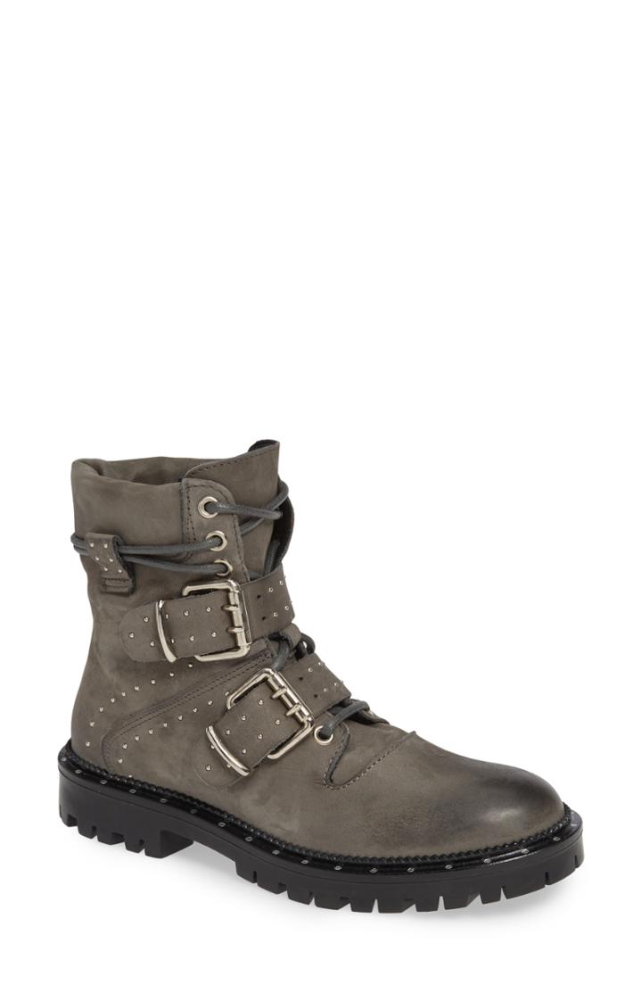 Women's Free People Mountain Brook Studded Hiker Boot Us / 37eu - Grey