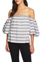 Women's 1.state Off The Shoulder Puff Sleeve Top - White