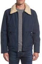 Men's Andrew Marc Porter Faux Shearling Collar Aviator Jacket - Blue