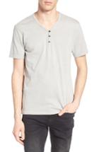 Men's The Rail Pigment Dyed Henley T-shirt, Size - Grey