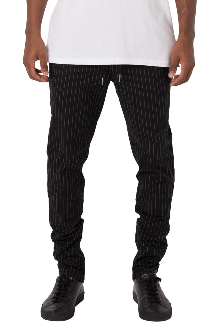 Men's Zanerobe Unblockshot Pinstripe Chinos - Black