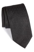 Men's Brioni Solid Silk Tie, Size - Grey