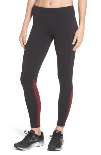 Women's Zella Gossip Ankle Zip Leggings, Size - Black