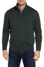 Men's Tailorbyrd S.cascade Quarter Zip Wool Sweater - Green