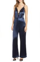 Women's Leith Plunging Jumpsuit, Size - Black