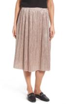Women's Vince Camuto Pleat Foiled Knit Skirt - Pink