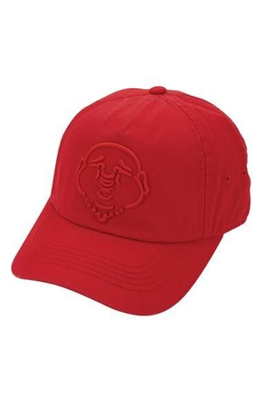 Men's True Religion Brand Jeans '3d Buddha' Baseball Cap - Red
