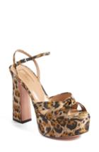 Women's Aquazzura Baba Platform Sandal Us / 39eu - Brown
