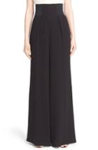 Women's St. John Collection Satin Back Crepe Pants - Black