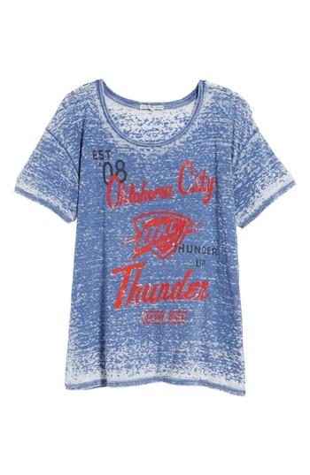 Women's Junk Food Nba Oklahoma City Thunder Burnout Tee