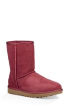 Women's Ugg 'classic Ii' Genuine Shearling Lined Short Boot M - Red