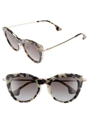 Women's Alice + Olivia Gansevoort 48mm Gradient Lens Cat Eye Sunglasses - Tokyo Tortoise