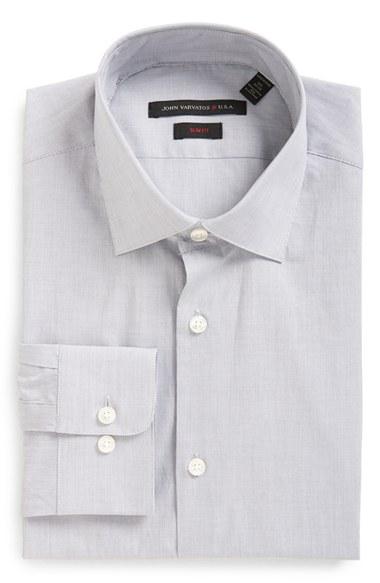Men's John Varvatos Star Usa Soho Slim Fit Stretch Stripe Dress Shirt