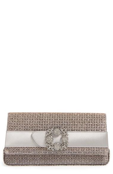 Manolo Blahnik 'gothisi' Clutch - Metallic