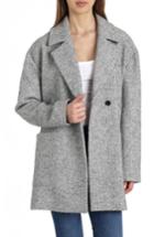 Women's Avec Les Filles Herringbone Wool Coat - Grey