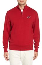Men's Cutter & Buck Arizona Cardinals - Lakemont Regular Fit Quarter Zip Sweater - Red
