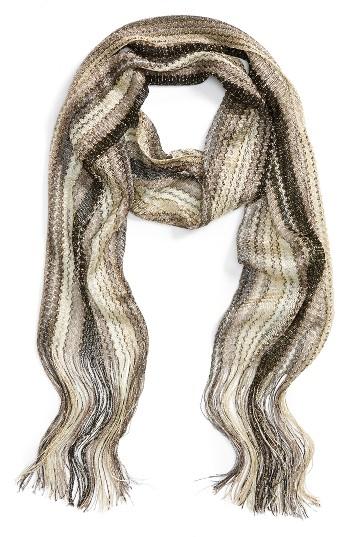 Women's Collection Xiix Havana Waves Slimmy Scarf, Size - Grey