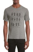 Men's The Kooples Dancing Skeleton Graphic T-shirt - Grey