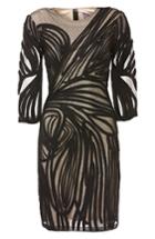 Women's Js Collections Graphic Soutache Sheath Dress - Black