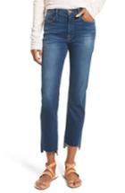 Women's Frame Le High Straight High Waist Raw Stagger Jeans - Blue